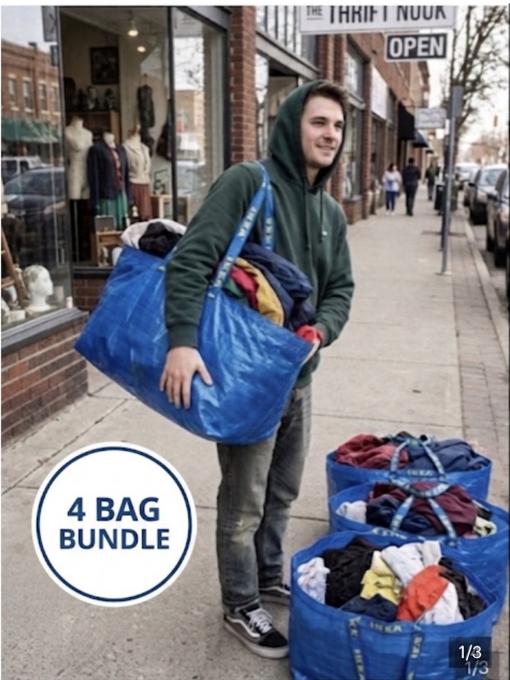 IKEA Frakta Bags, 4 bags included, New moving bags